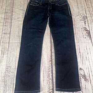 BKE Denim Sabrina Straight Leg Blue Jeans Size 27